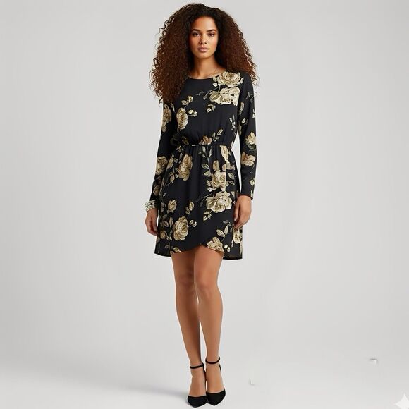 J.Crew Womens Dress Sz 00 Floral Date night Dinner Party Fall Autumn Cocktail - Picture 1 of 13